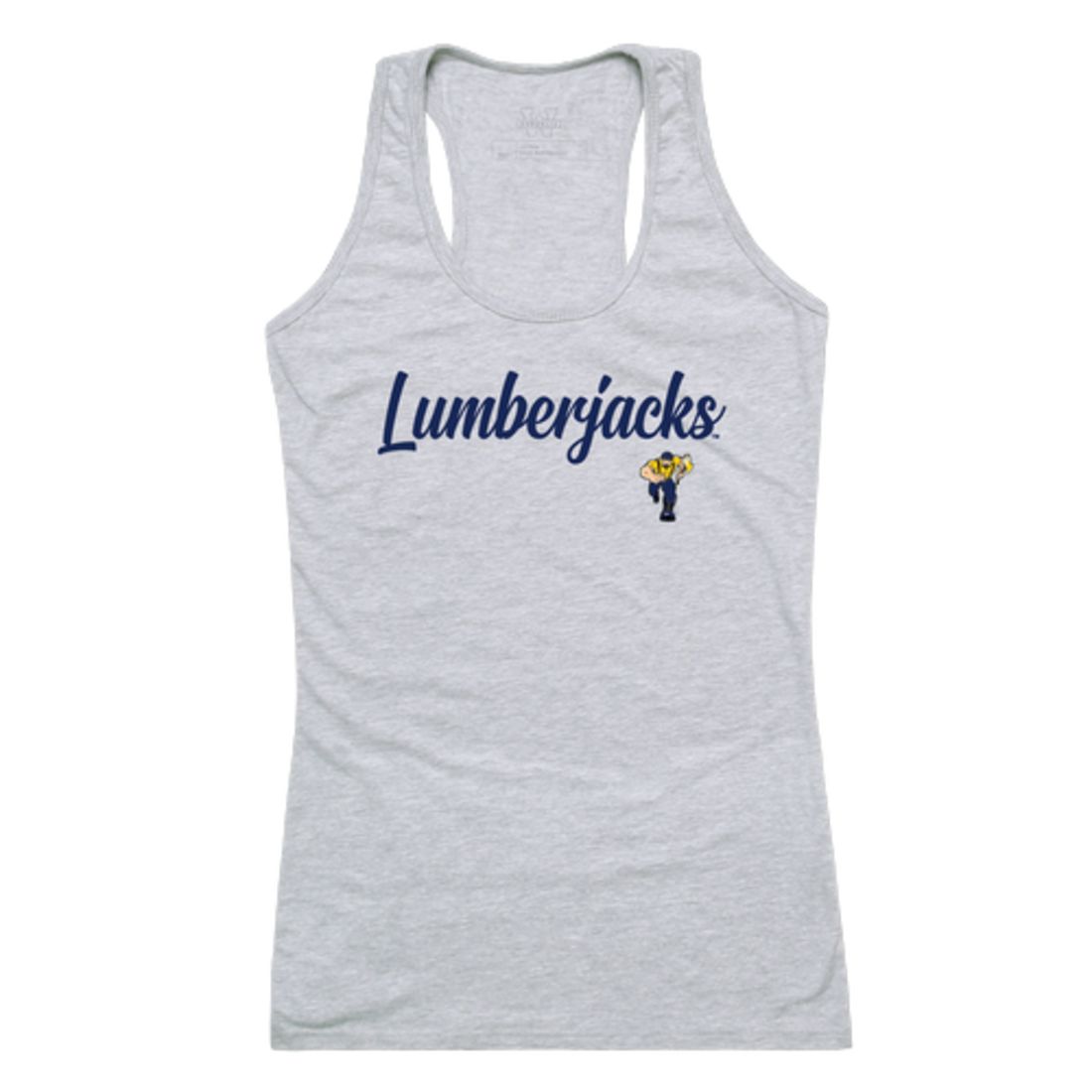 NAU Northern Arizona University Lumberjacks Womens Script Tank Top T-Shirt-Campus-Wardrobe