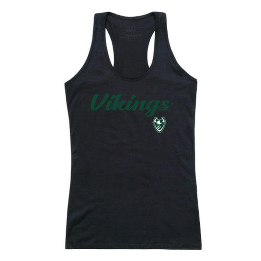 PSU Portland State University Vikings Womens Script Tank Top T-Shirt-Campus-Wardrobe