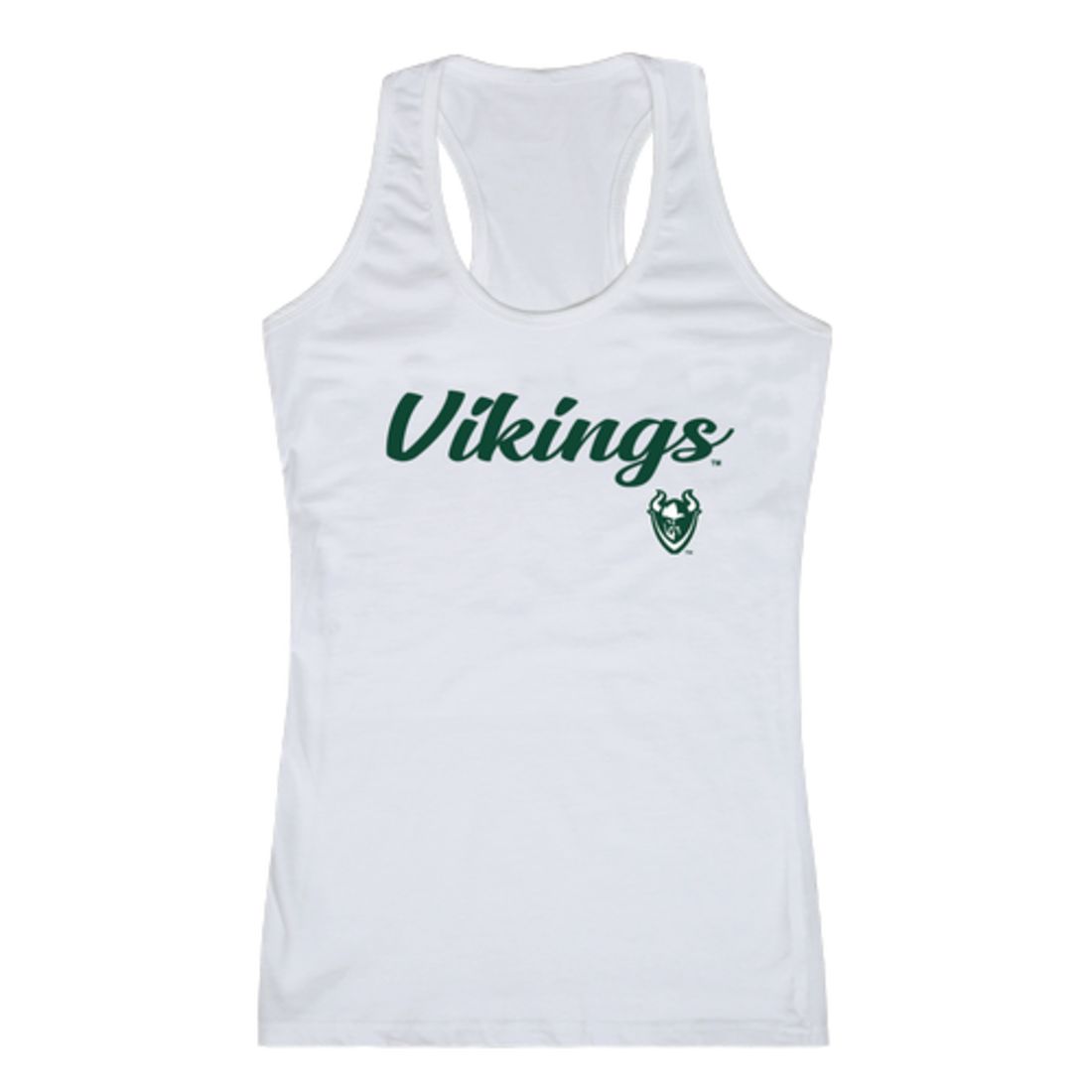 PSU Portland State University Vikings Womens Script Tank Top T-Shirt-Campus-Wardrobe