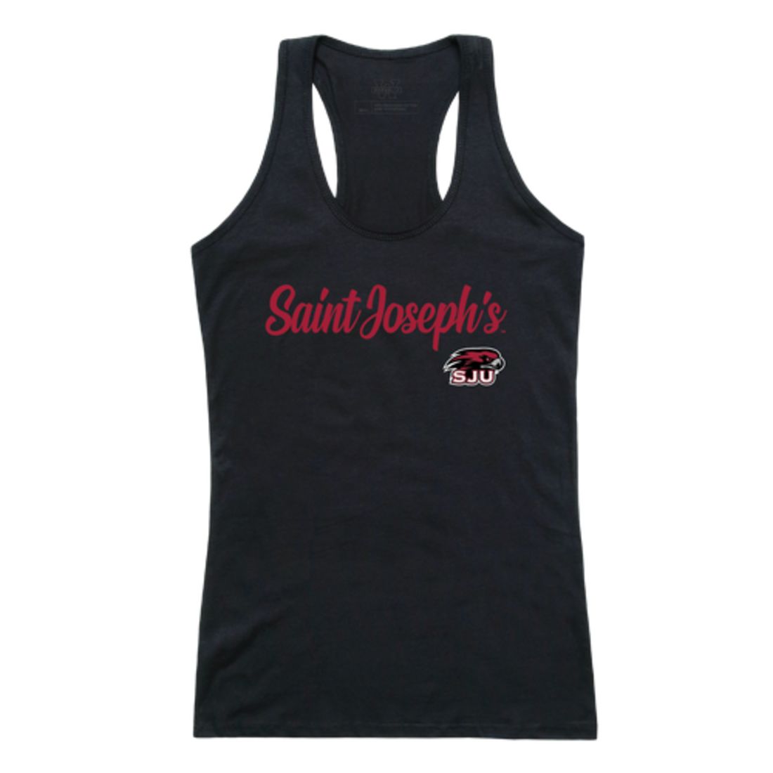 Saint Joseph's University Hawks Womens Script Tank Top T-Shirt-Campus-Wardrobe