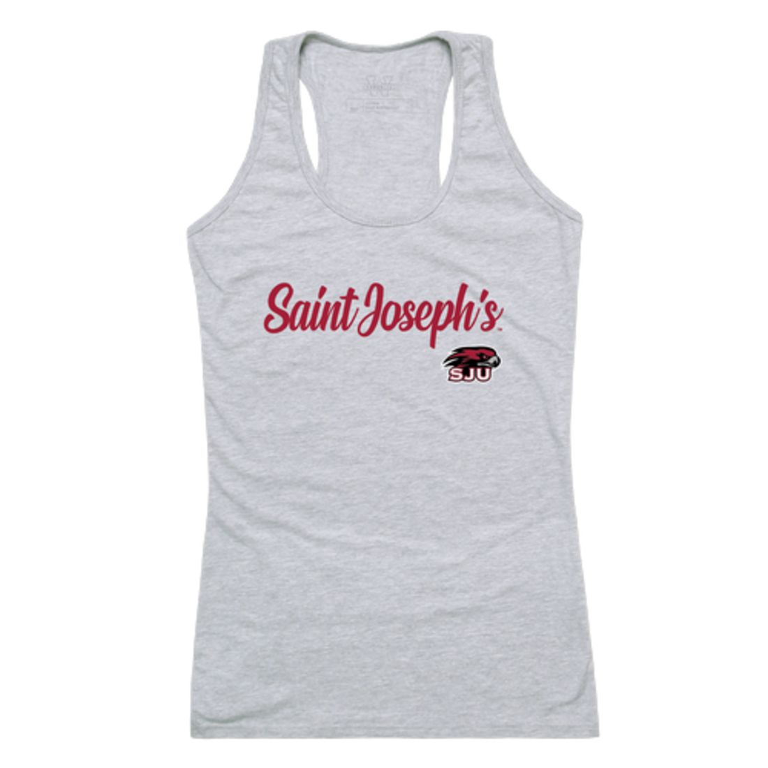 Saint Joseph's University Hawks Womens Script Tank Top T-Shirt-Campus-Wardrobe