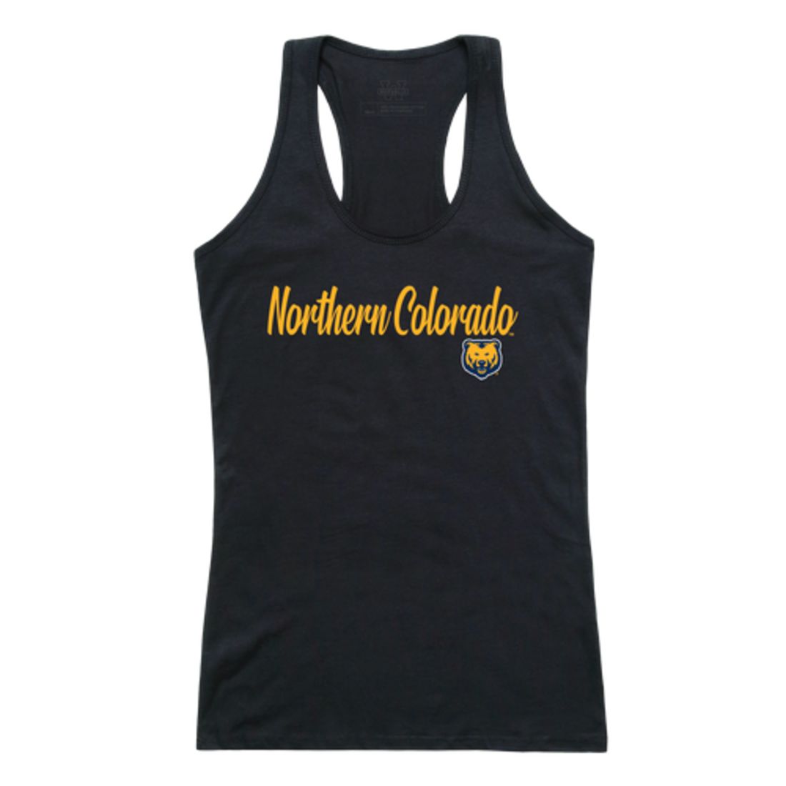 University of Northern Colorado Bears Womens Script Tank Top T-Shirt-Campus-Wardrobe