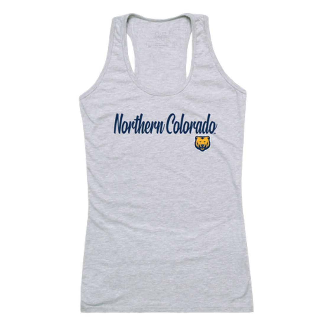 University of Northern Colorado Bears Womens Script Tank Top T-Shirt-Campus-Wardrobe