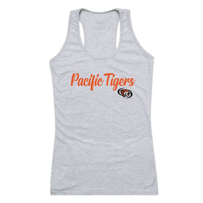 University of the Pacific Tigers Womens Script Tank Top T-Shirt-Campus-Wardrobe