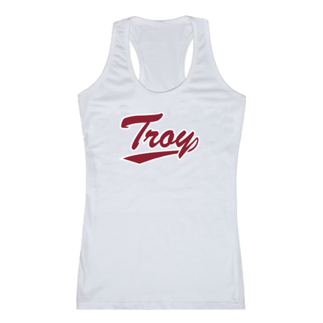 Troy University Trojans Womens Script Tank Top T-Shirt-Campus-Wardrobe