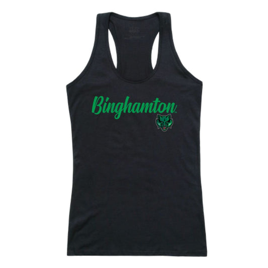SUNY Binghamton University Bearcats Womens Script Tank Top T-Shirt-Campus-Wardrobe