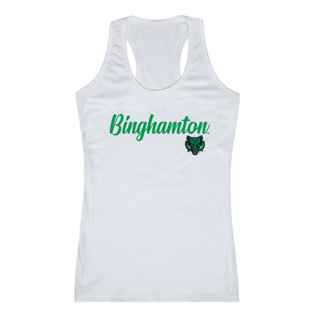 SUNY Binghamton University Bearcats Womens Script Tank Top T-Shirt-Campus-Wardrobe