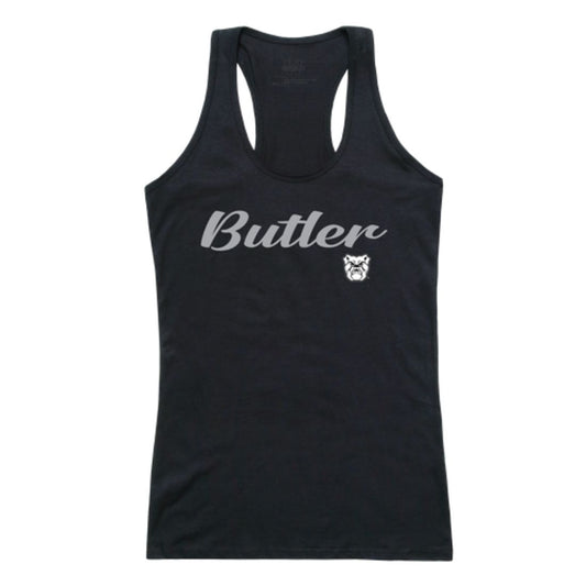 Butler University Bulldog Womens Script Tank Top T-Shirt-Campus-Wardrobe