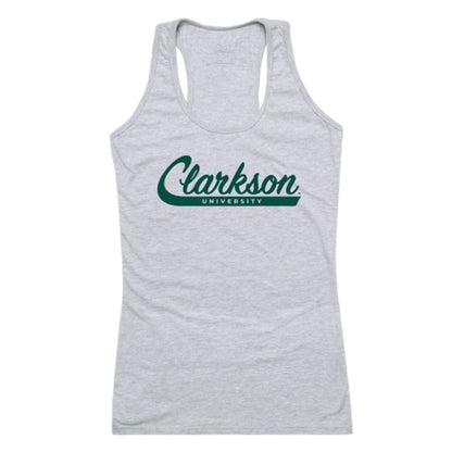 Clarkson Universityen Knights Womens Script Tank Top T-Shirt-Campus-Wardrobe