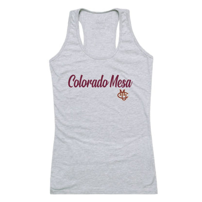 CMU Colorado Mesa University Maverick Womens Script Tank Top T-Shirt-Campus-Wardrobe