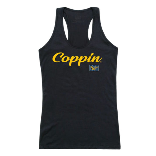 CSU Coppin State University Eagles Womens Script Tank Top T-Shirt-Campus-Wardrobe