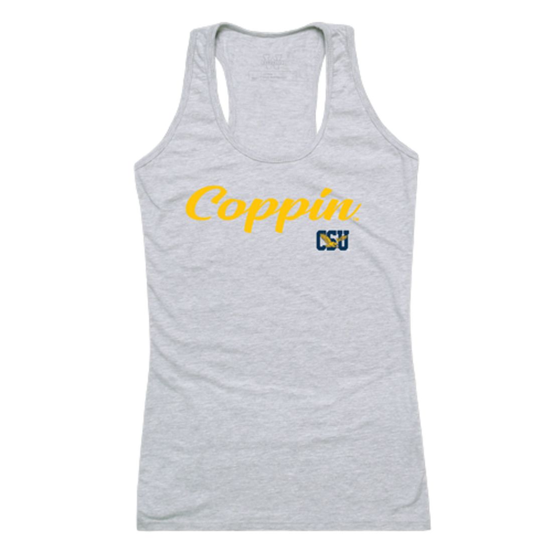 CSU Coppin State University Eagles Womens Script Tank Top T-Shirt-Campus-Wardrobe