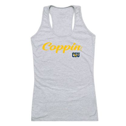 CSU Coppin State University Eagles Womens Script Tank Top T-Shirt-Campus-Wardrobe