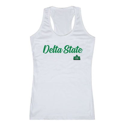 DSU Delta State University Statesmen Womens Script Tank Top T-Shirt-Campus-Wardrobe