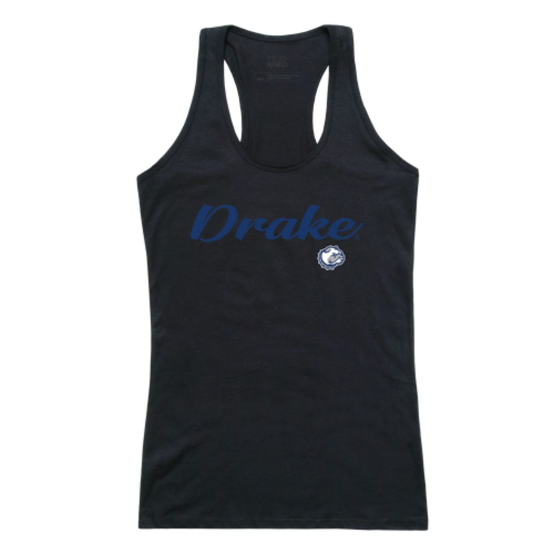 Drake University Bulldogs Womens Script Tank Top T-Shirt-Campus-Wardrobe