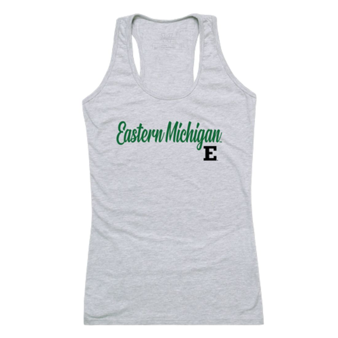 EMU Eastern Michigan University Eagles Womens Script Tank Top T-Shirt-Campus-Wardrobe