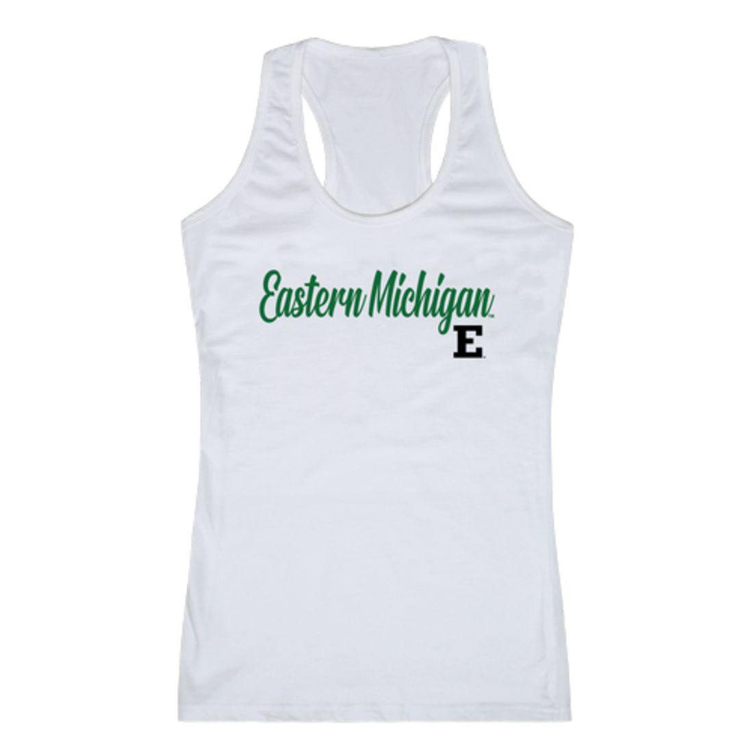 EMU Eastern Michigan University Eagles Womens Script Tank Top T-Shirt-Campus-Wardrobe