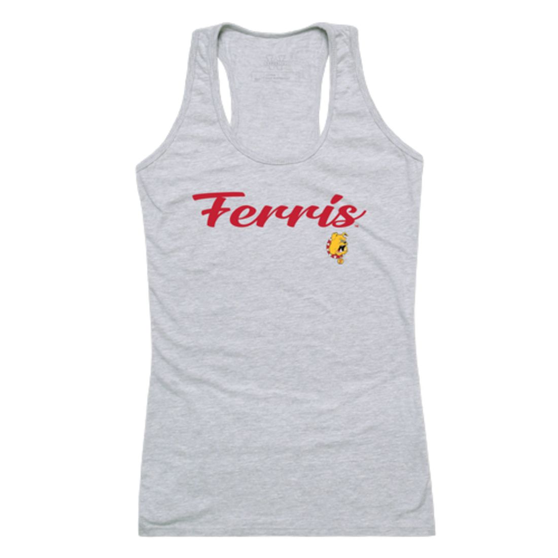FSU Ferris State University Bulldogs Womens Script Tank Top T-Shirt-Campus-Wardrobe