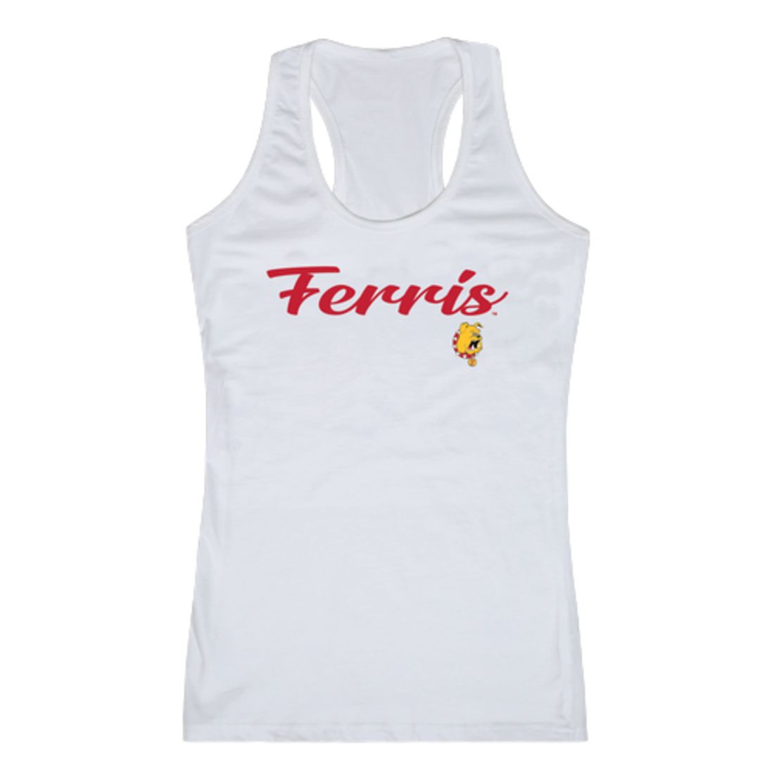 FSU Ferris State University Bulldogs Womens Script Tank Top T-Shirt-Campus-Wardrobe