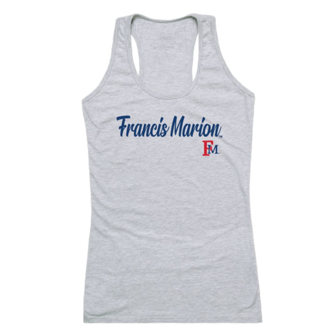 FMU Francis Marion University Patriots Womens Script Tank Top T-Shirt-Campus-Wardrobe