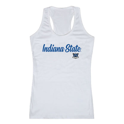 ISU Indiana State University Sycamores Womens Script Tank Top T-Shirt-Campus-Wardrobe