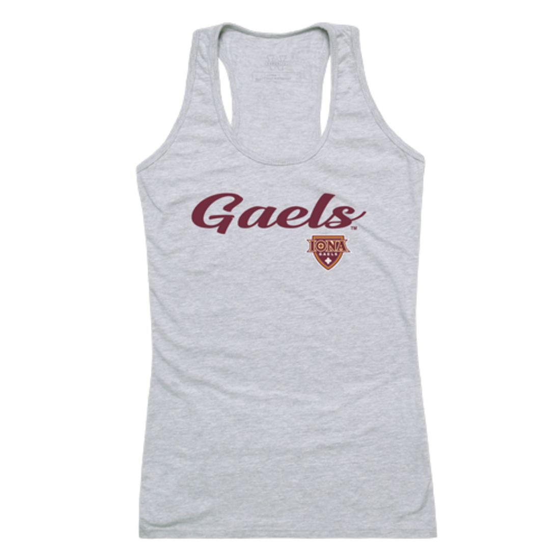 Iona College Gaels Womens Script Tank Top T-Shirt-Campus-Wardrobe