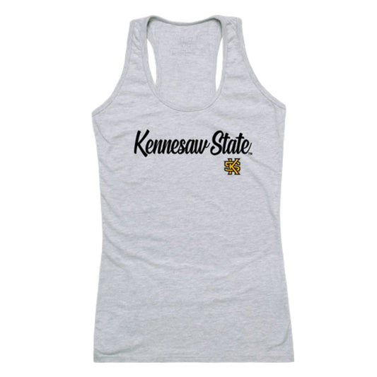 Mouseover Image, KSU Kennesaw State University Owls Womens Script Tank Top T-Shirt-Campus-Wardrobe