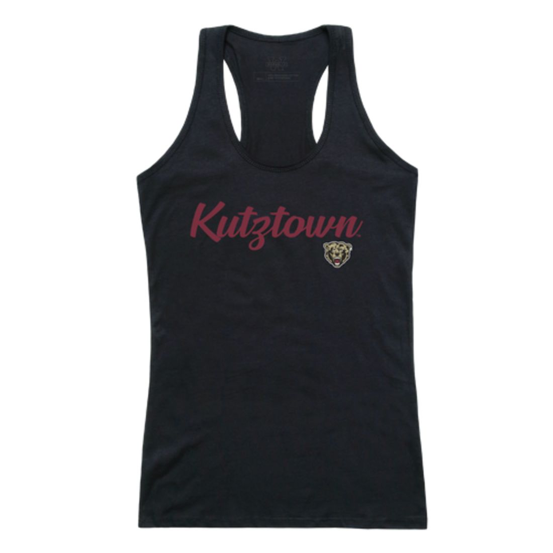 Kutztown University of Pennsylvaniaen Bears Womens Script Tank Top T-Shirt-Campus-Wardrobe