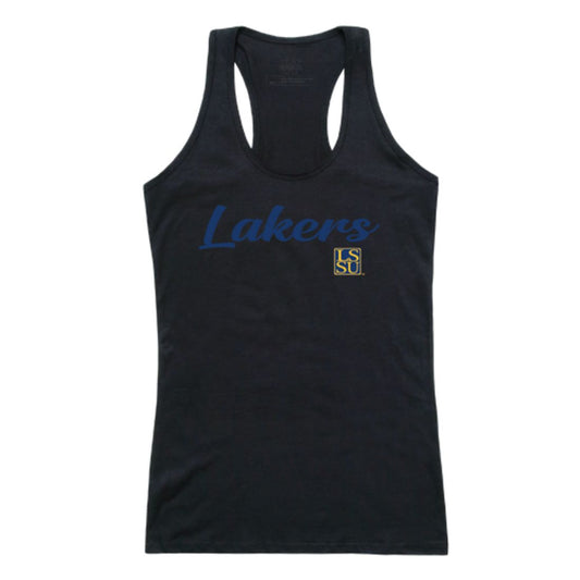 LSSU Lake Superior State University Lakers Womens Script Tank Top T-Shirt-Campus-Wardrobe