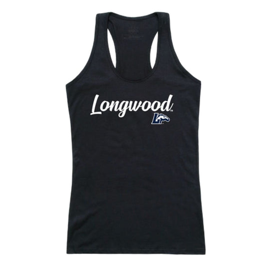 Longwood University Lancers Womens Script Tank Top T-Shirt-Campus-Wardrobe