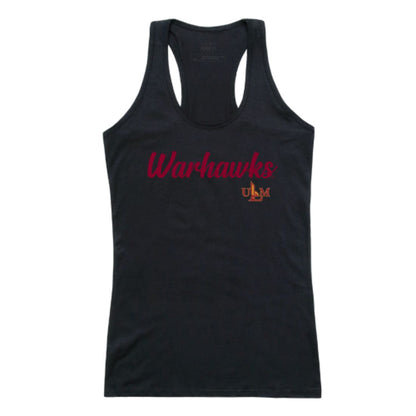 ULM University of Louisiana Monroe Warhawks Womens Script Tank Top T-Shirt-Campus-Wardrobe