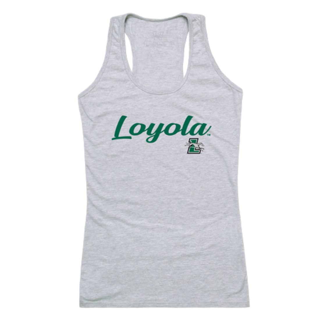 Loyola University Marylandhounds Womens Script Tank Top T-Shirt-Campus-Wardrobe