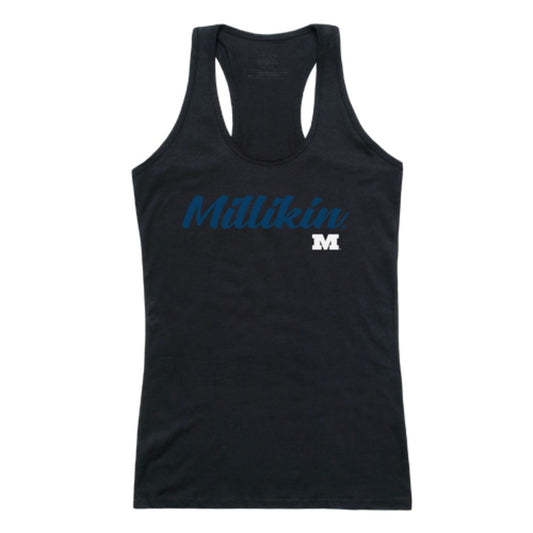 Millikin University Big Womens Script Tank Top T-Shirt-Campus-Wardrobe