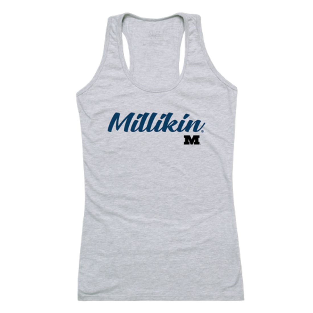Millikin University Big Womens Script Tank Top T-Shirt-Campus-Wardrobe
