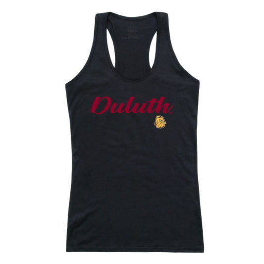 UMD University of Minnesota Duluth Bulldogs Womens Script Tank Top T-Shirt-Campus-Wardrobe