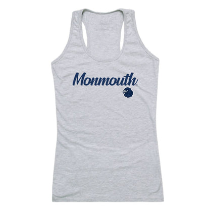 Monmouth University Hawks Womens Script Tank Top T-Shirt-Campus-Wardrobe