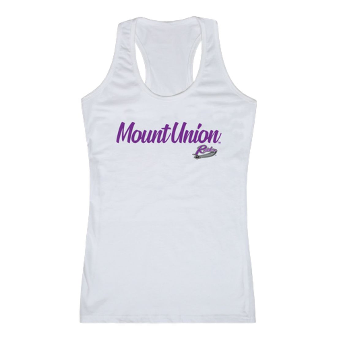 University of Mount Union Raiders Womens Script Tank Top T-Shirt-Campus-Wardrobe