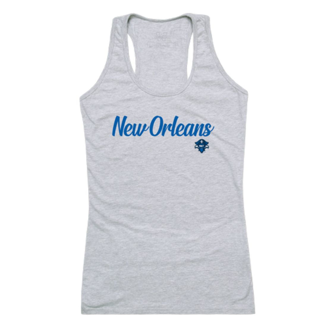 UNO University of New Orleans Privateers Womens Script Tank Top T-Shirt-Campus-Wardrobe