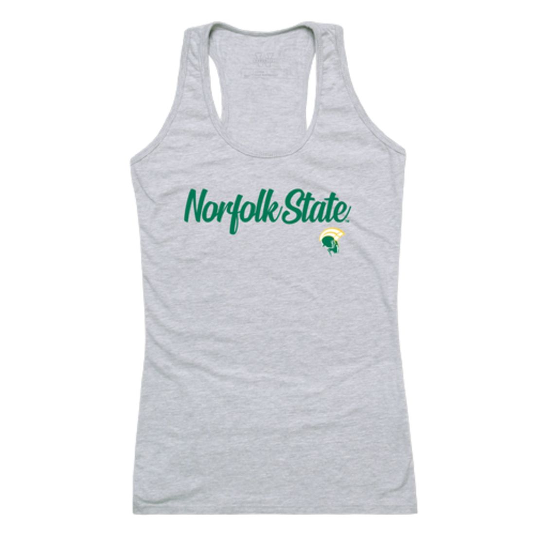 NSU Norfolk State University Spartans Womens Script Tank Top T-Shirt-Campus-Wardrobe