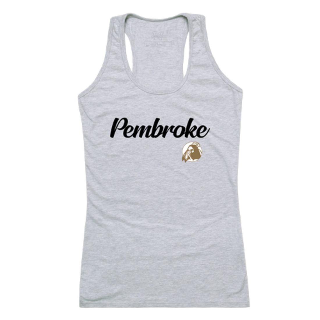 UNCP University of North Carolina at Pembroke Braves Womens Script Tank Top T-Shirt-Campus-Wardrobe