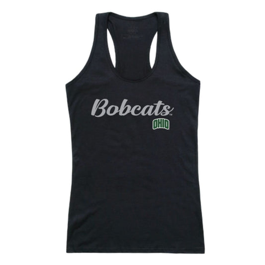 Ohio University Bobcats Womens Script Tank Top T-Shirt-Campus-Wardrobe
