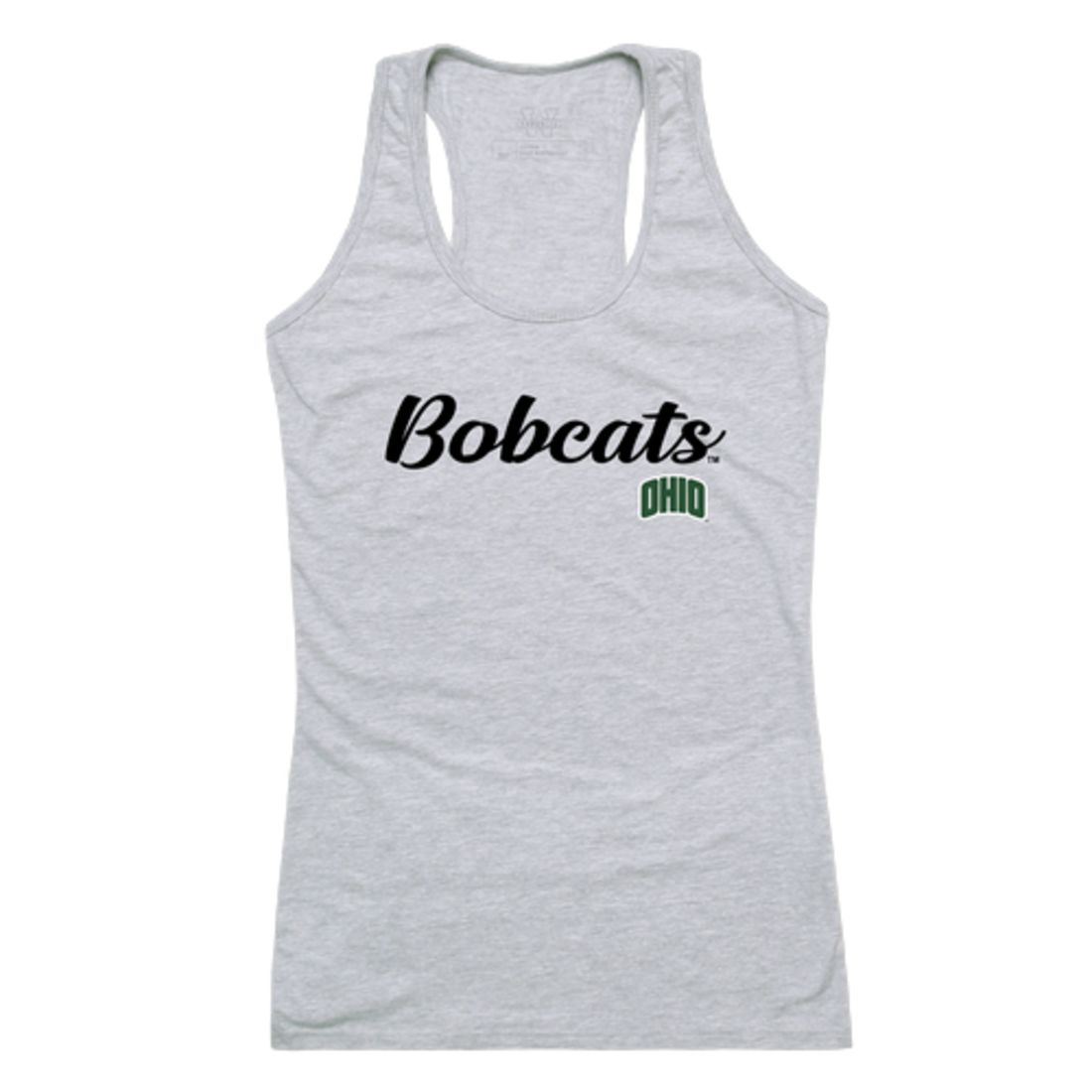 Ohio University Bobcats Womens Script Tank Top T-Shirt-Campus-Wardrobe