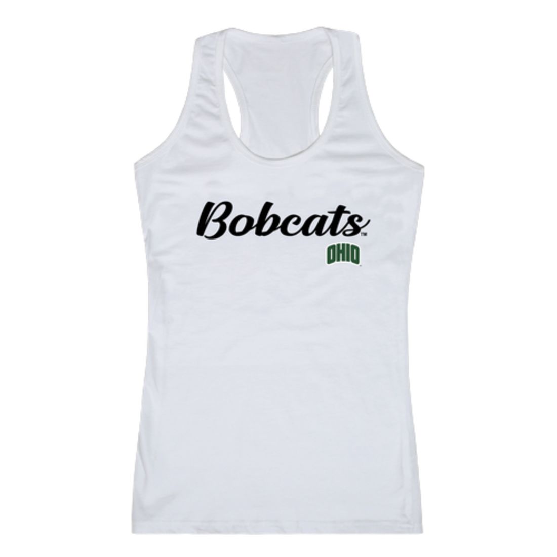 Ohio University Bobcats Womens Script Tank Top T-Shirt-Campus-Wardrobe