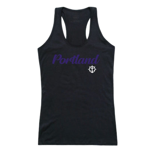 UP University of Portland Pilots Womens Script Tank Top T-Shirt-Campus-Wardrobe