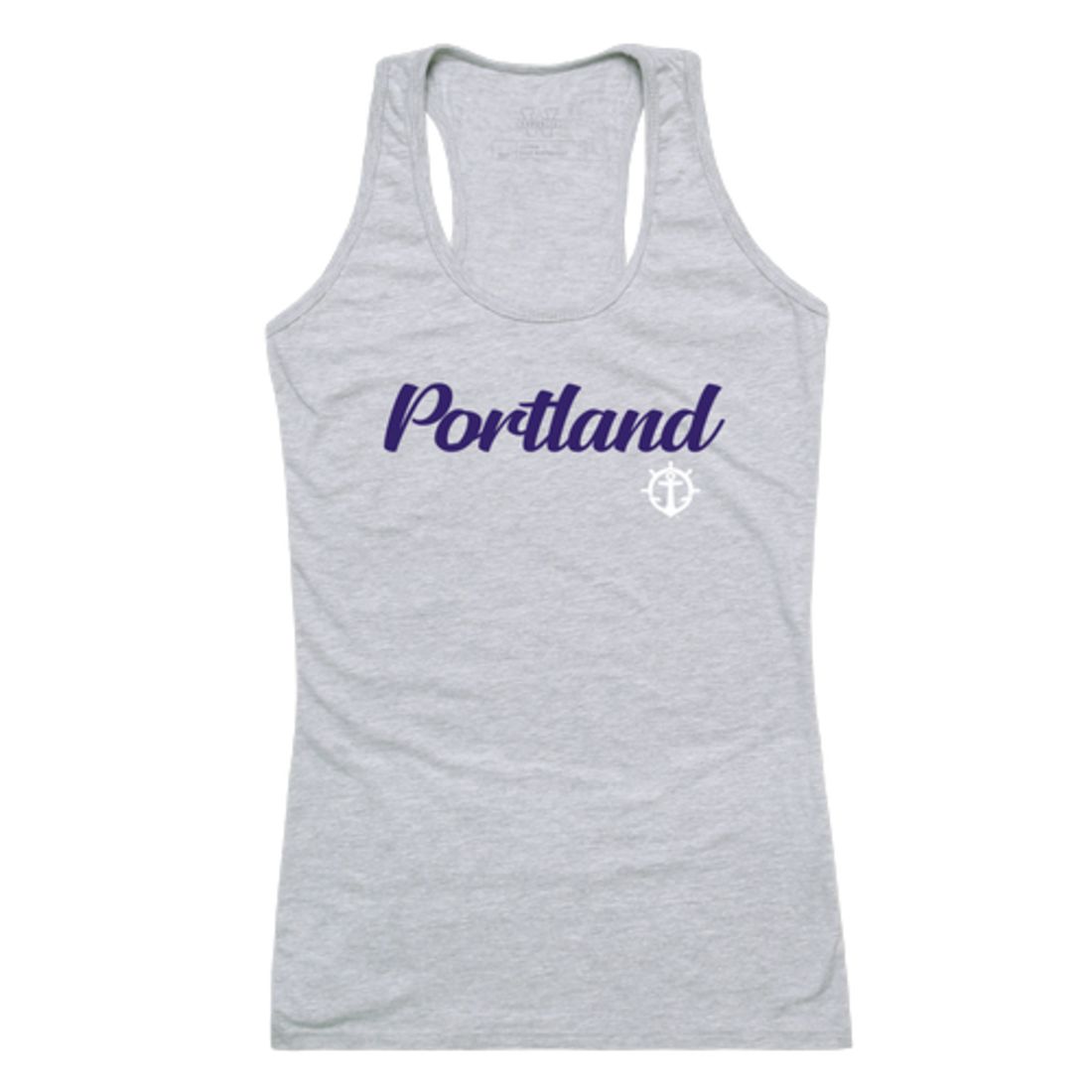 UP University of Portland Pilots Womens Script Tank Top T-Shirt-Campus-Wardrobe