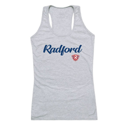 Radford University Highlanders Womens Script Tank Top T-Shirt-Campus-Wardrobe