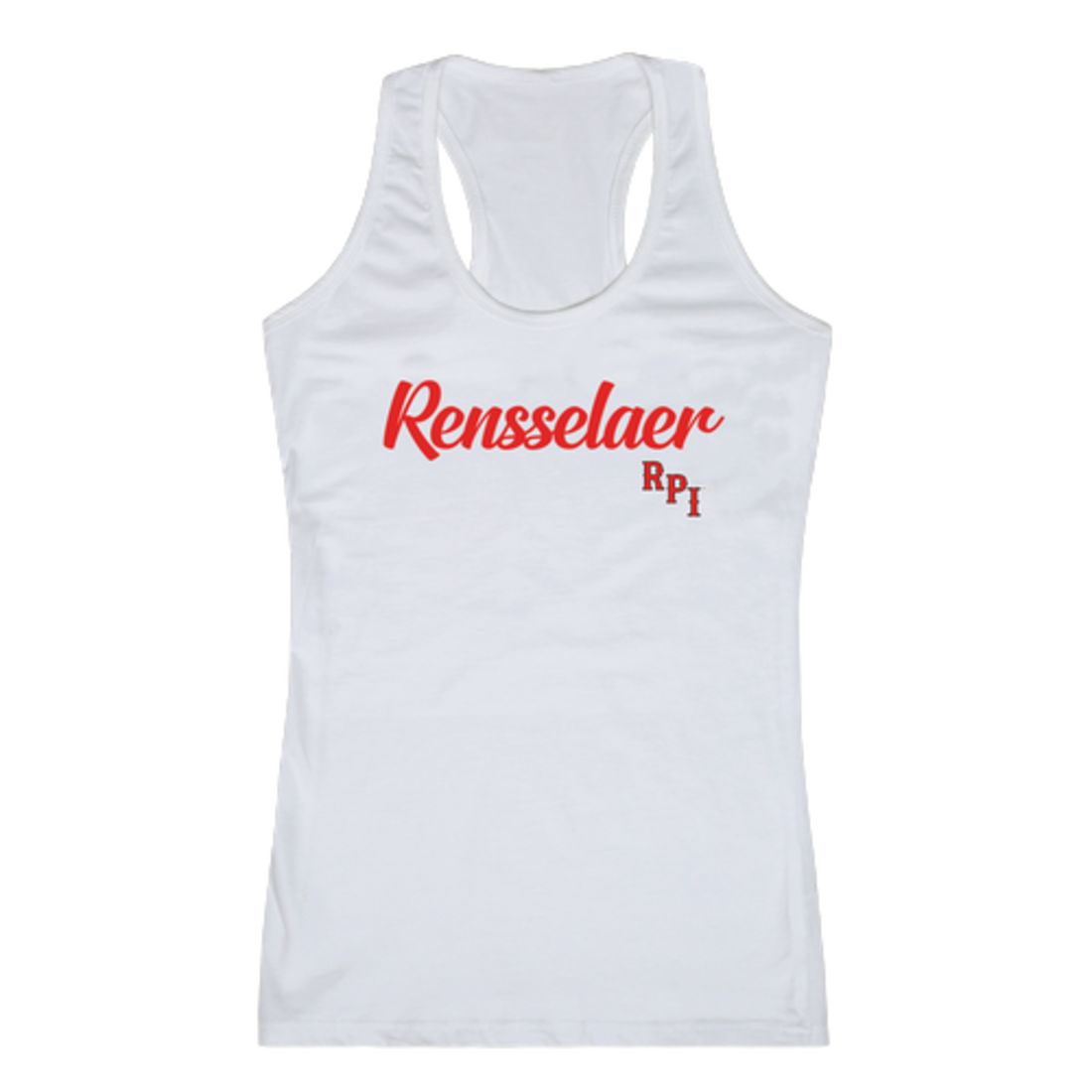 RPI Rensselaer Polytechnic Institute Engineers Womens Script Tank Top T-Shirt-Campus-Wardrobe