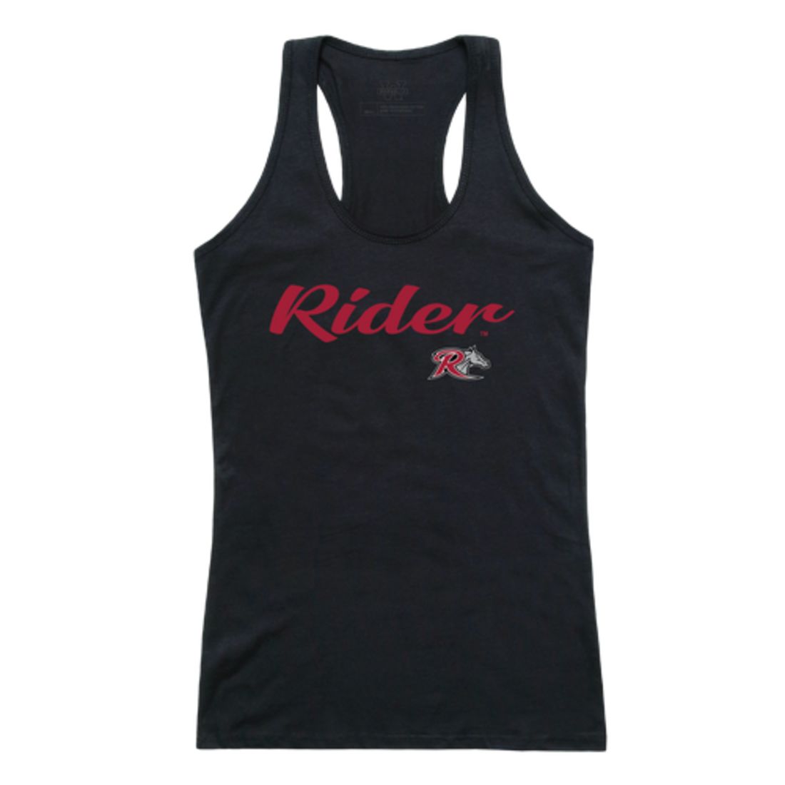 Rider University Broncs Womens Script Tank Top T-Shirt-Campus-Wardrobe