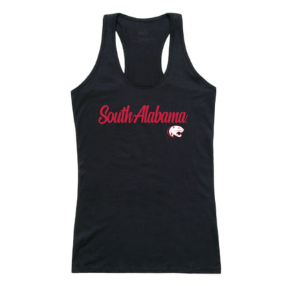 University of South Alabama Jaguars Womens Script Tank Top T-Shirt-Campus-Wardrobe