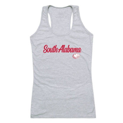 University of South Alabama Jaguars Womens Script Tank Top T-Shirt-Campus-Wardrobe